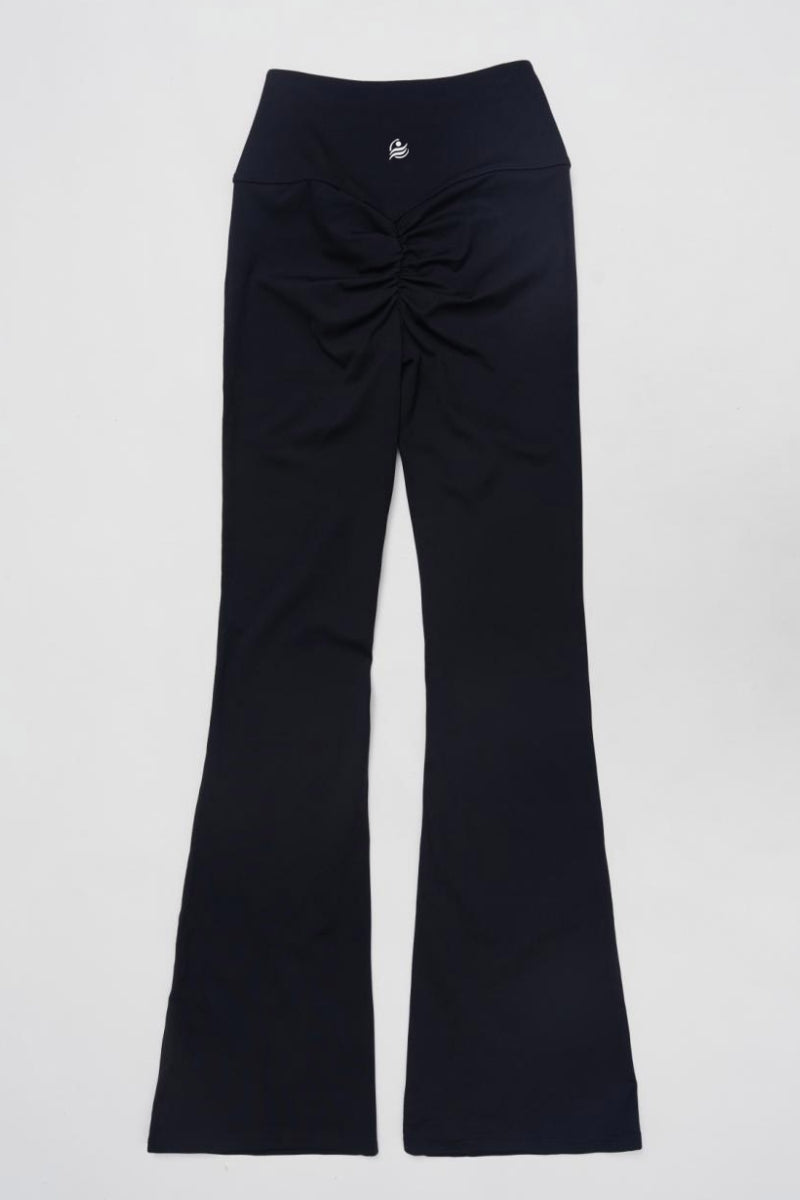 Scrunchy Flare Yoga Pants On the Go - Navy