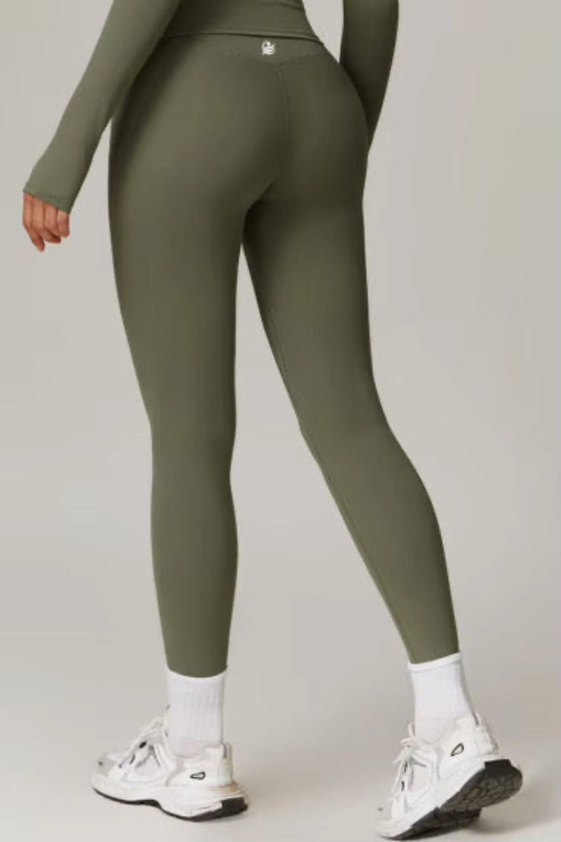 FTL Long Sleeve Yoga Set - Olive Green