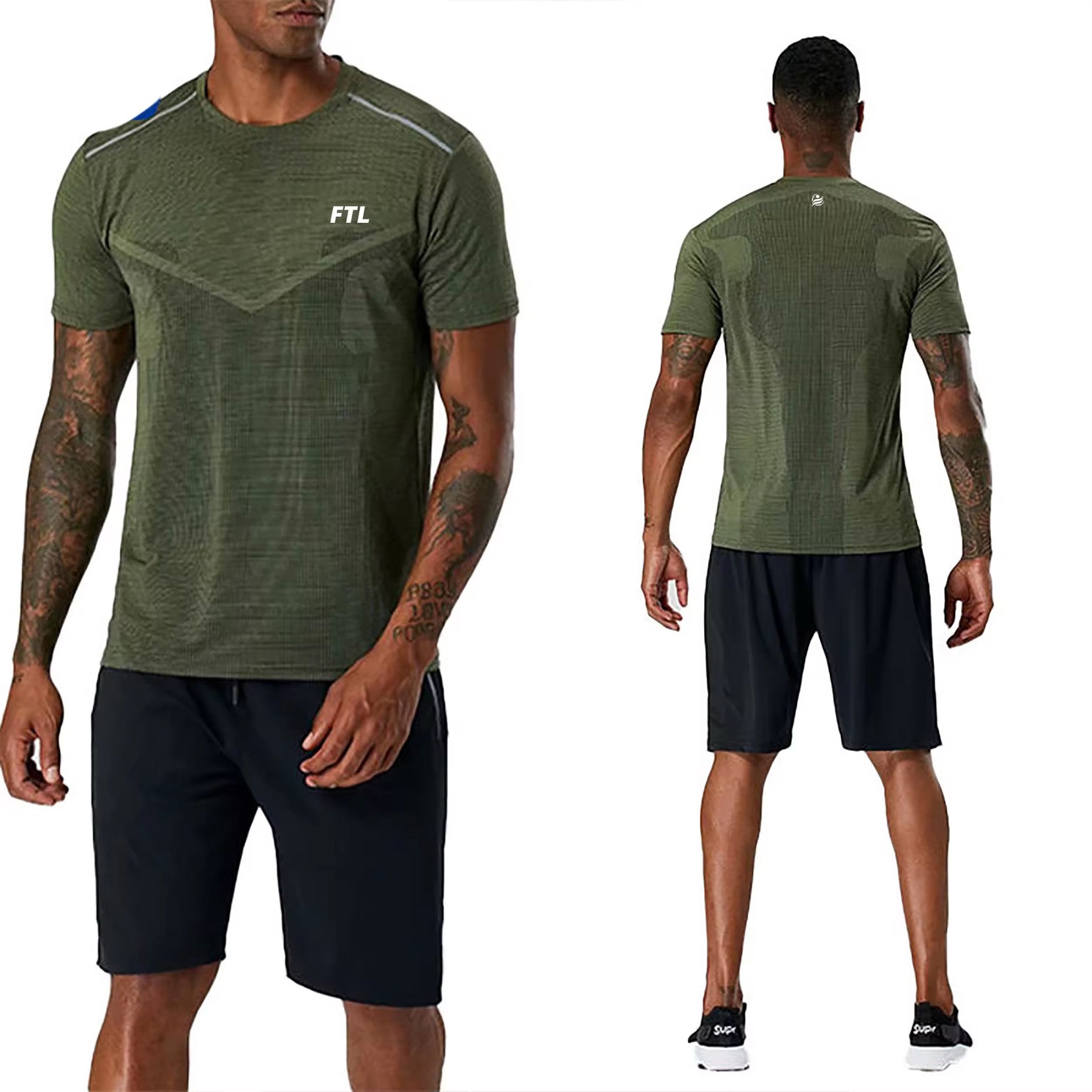 Men’s everyday compression fit t-shirt - Olive Green