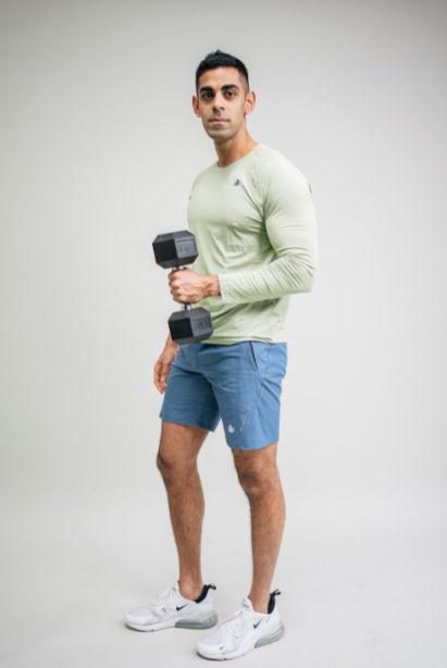 FTL High Performance Active Training Shorts - Gray Blue