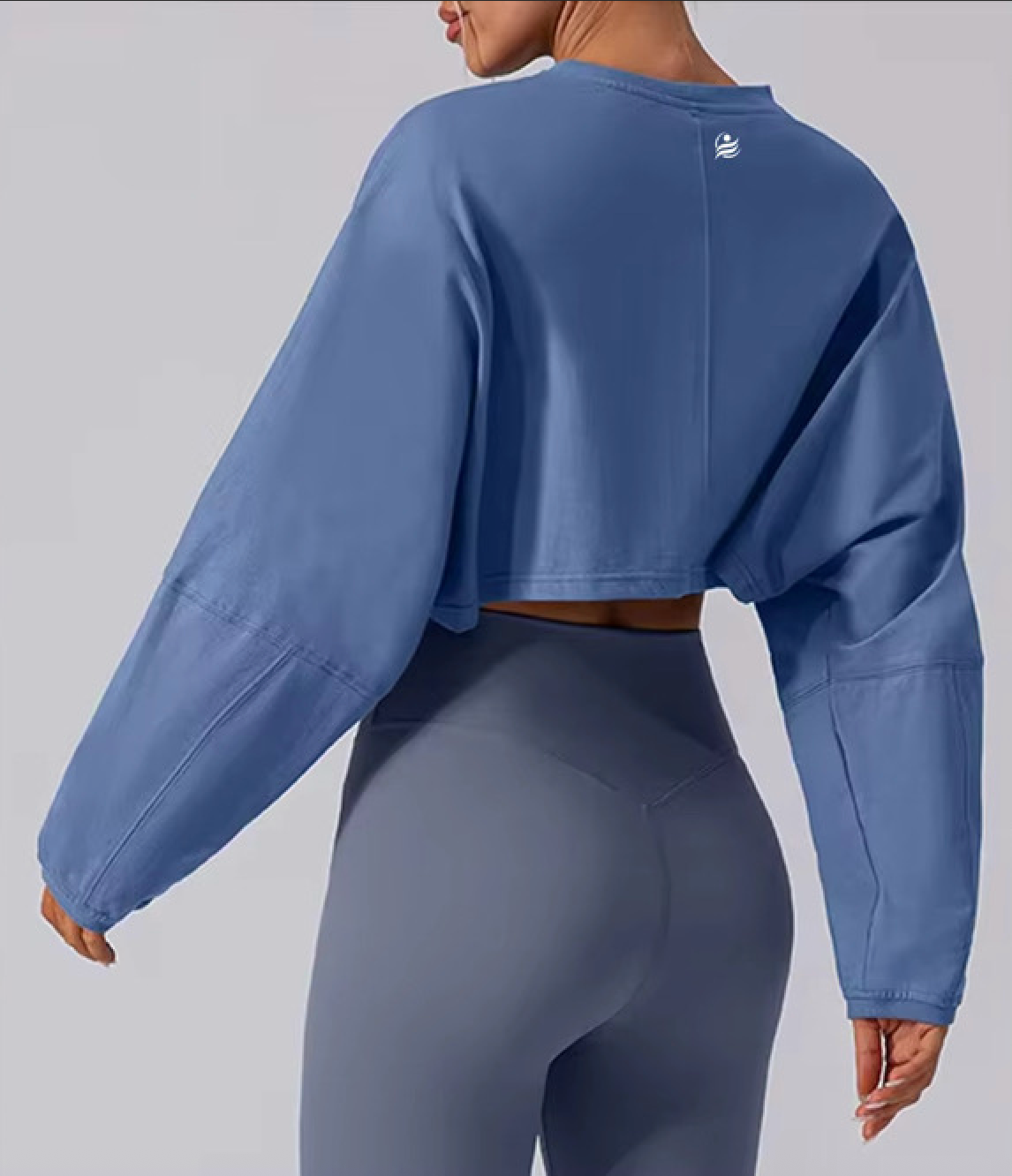 FTL Women's Cropped Long Sleeve - Blue