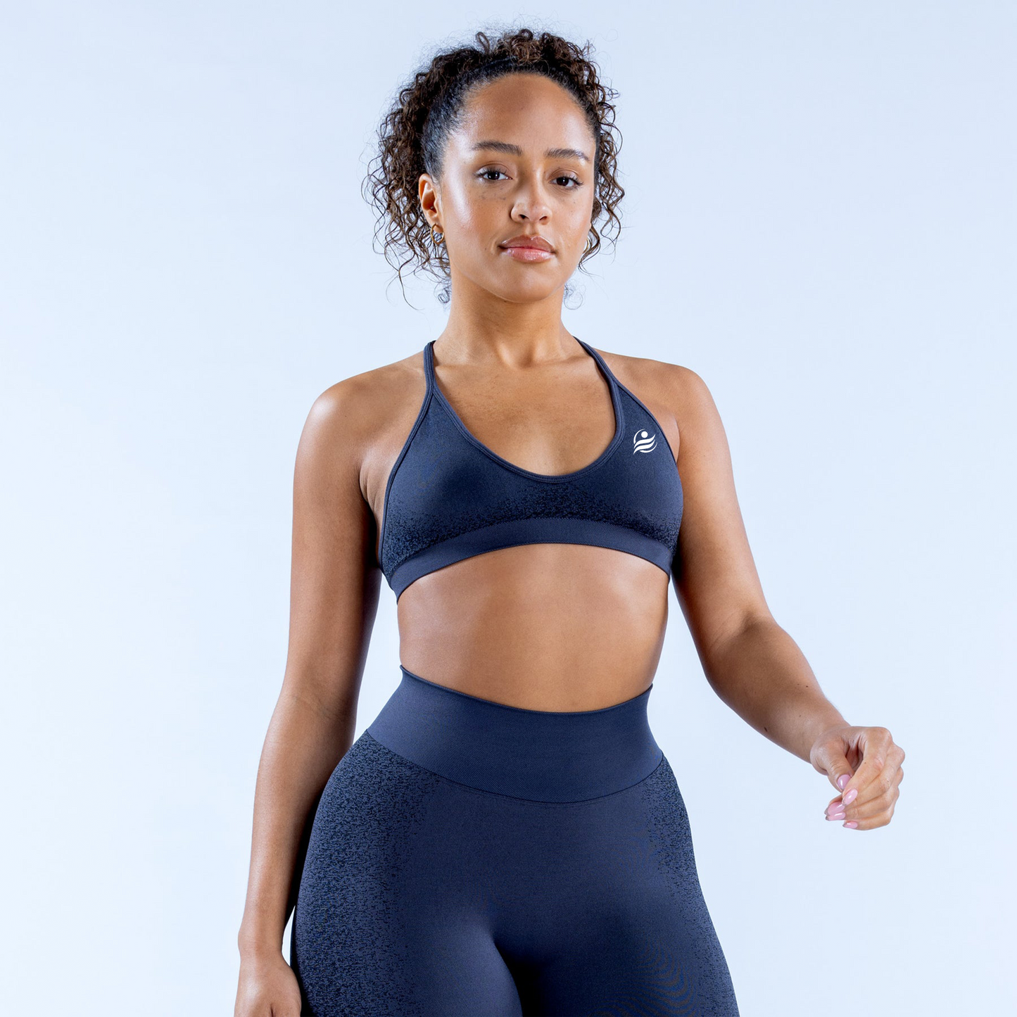 Seamless Pulse Top - Badge Blue
