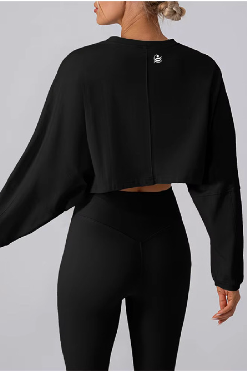 FTL Women's Cropped Long Sleeve - Black
