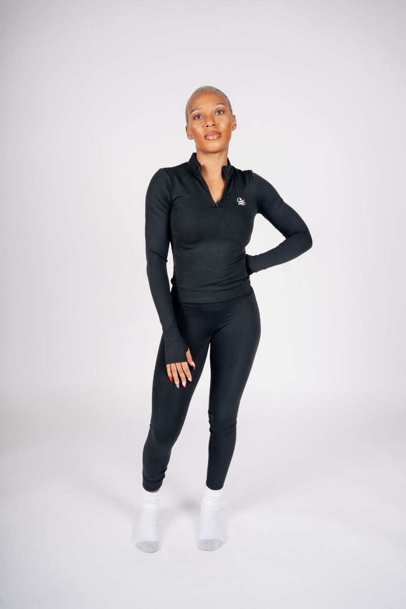 FTL Long Sleeve Yoga Set - Black
