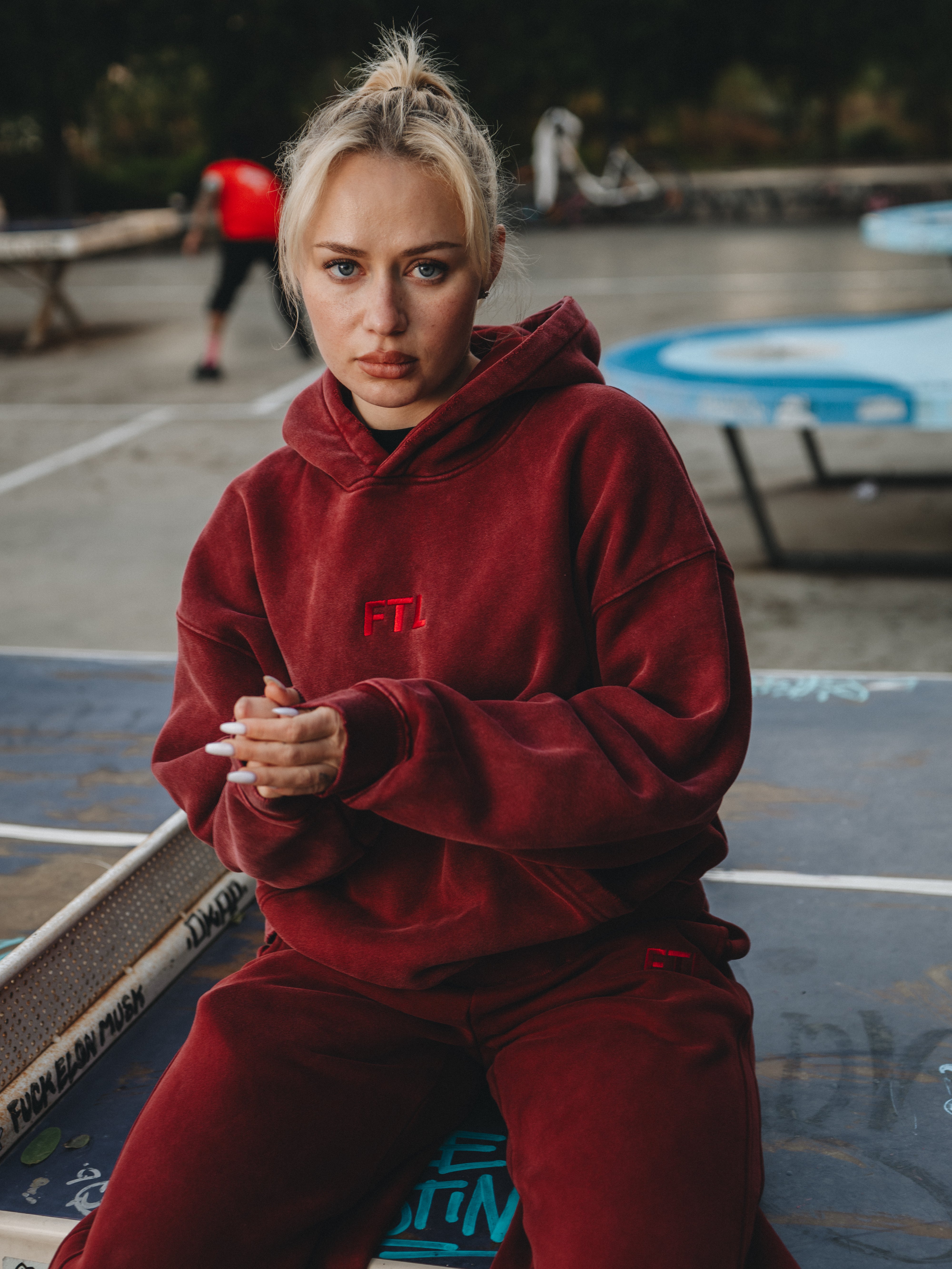 Women's OFF Days Red Sweatsuit
