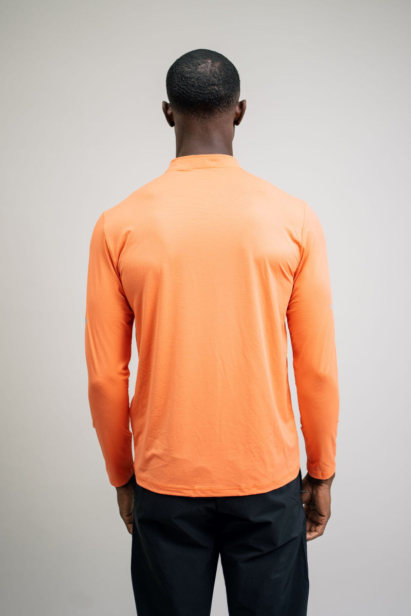Men’s Quick Dry Quarter-Zip - Orange