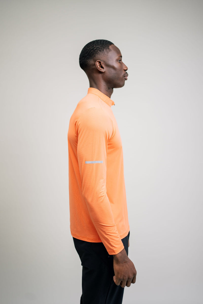 Men’s Quick Dry Quarter-Zip - Orange