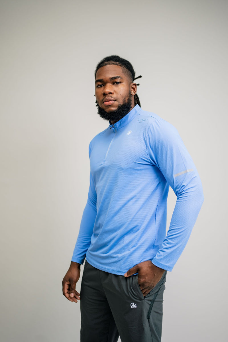Men’s Quick Dry Quarter-Zip - Blue