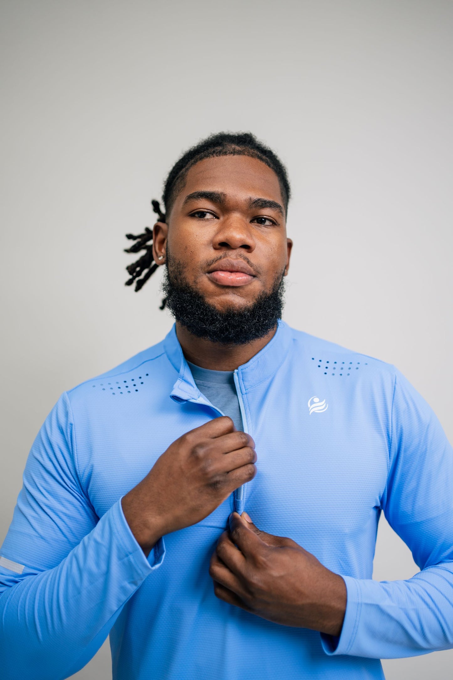 Men’s Quick Dry Quarter-Zip - Blue