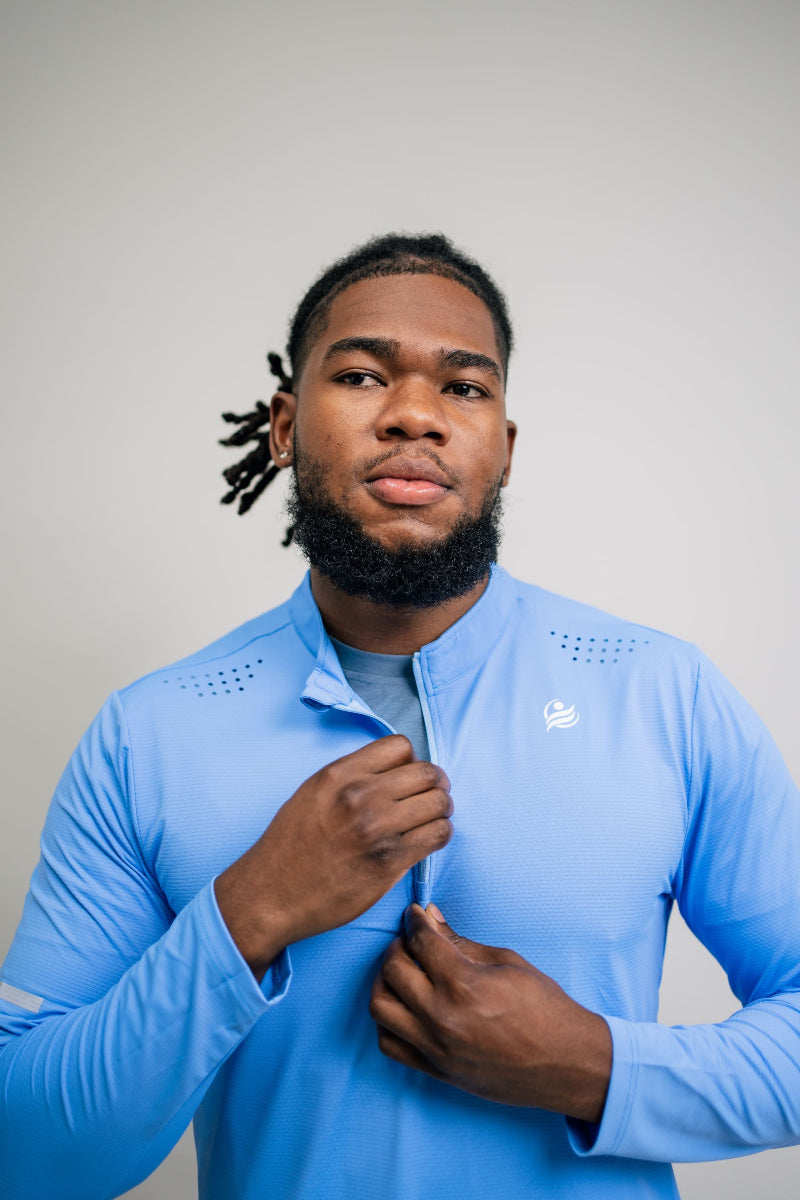Men’s Quick Dry Quarter-Zip - Blue
