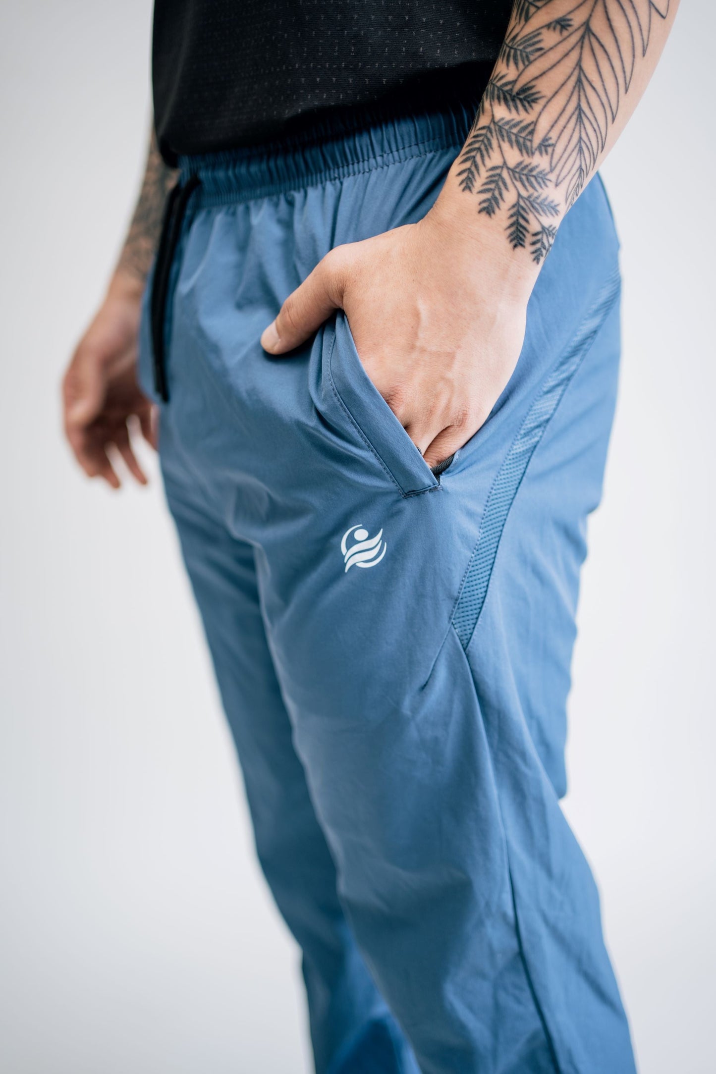 Active Wear Jogger Training Pants - Gray Blue