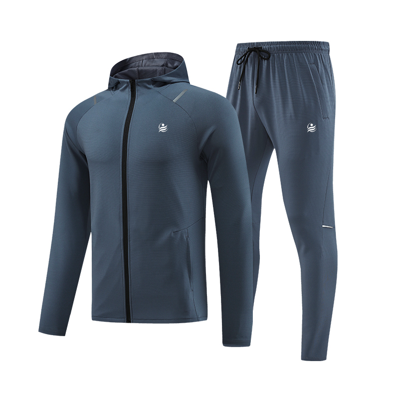Men’s 2 piece Elite Tracksuit - Gray Blue