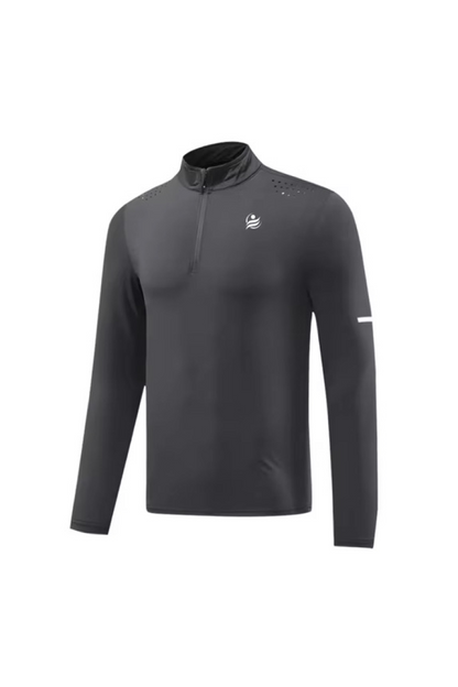 Men’s Quick Dry Quarter-Zip - Dark Gray