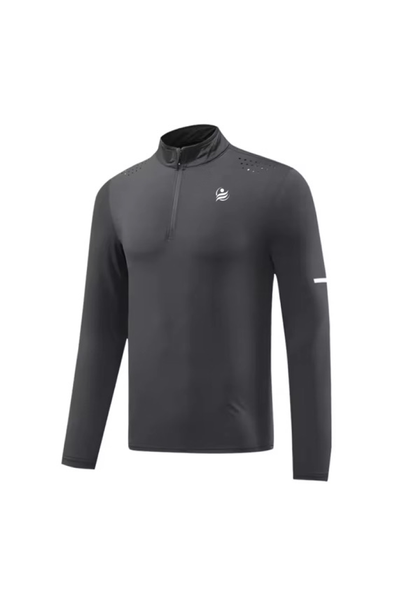 Men’s Quick Dry Quarter-Zip - Dark Gray