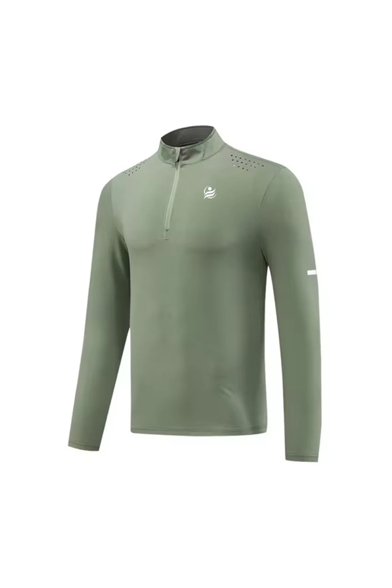 Men’s Quick Dry Quarter-Zip - Olive Green