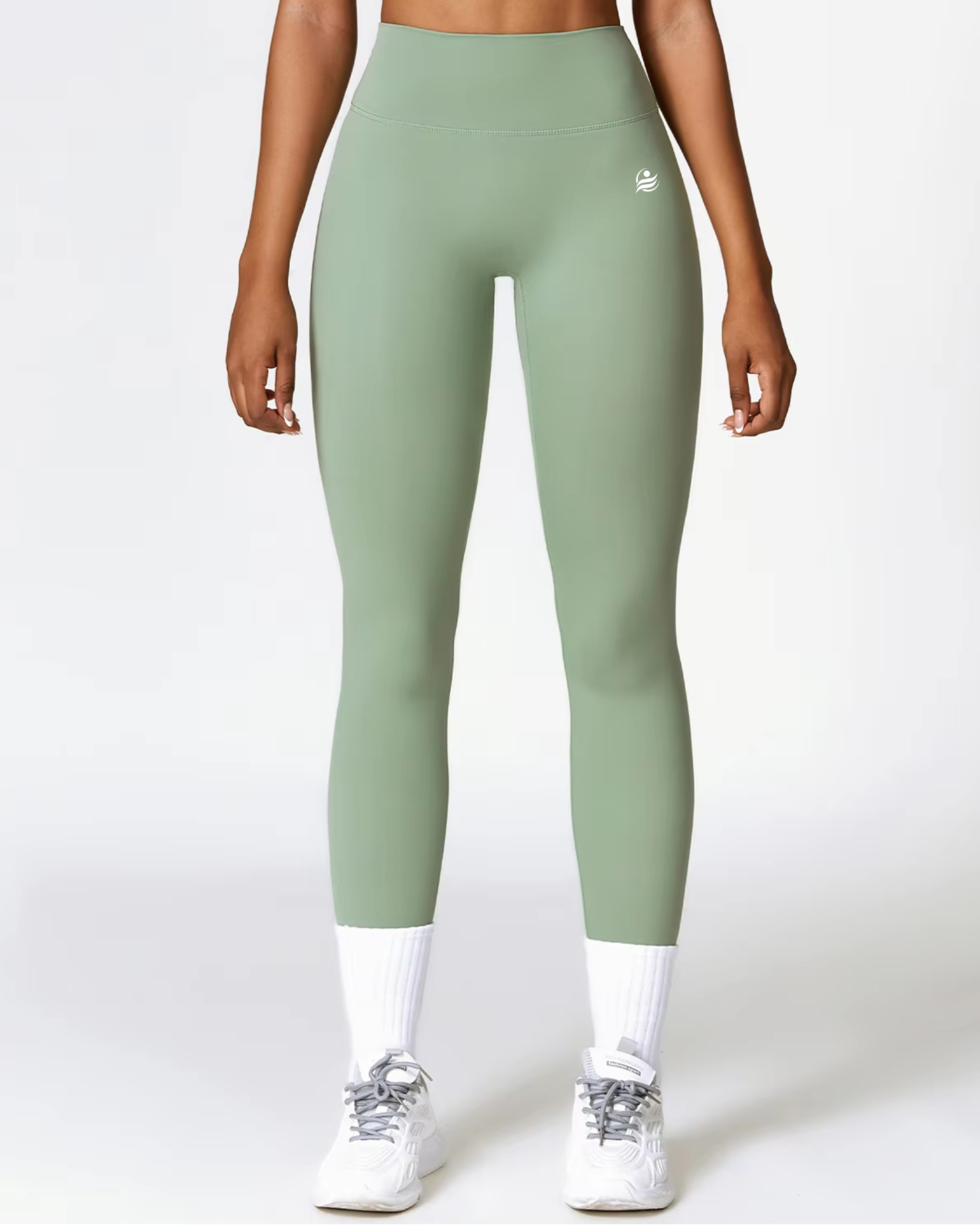 Women’s High Waist Quick-Dry Fitness Yoga Leggings - Dark Green