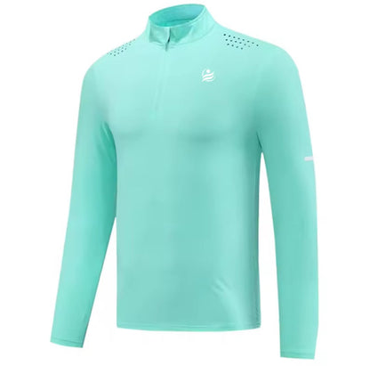 Men’s Quick Dry Quarter-Zip - Turquoise