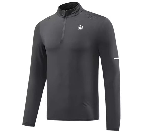 Men’s Quick Dry Quarter-Zip - Dark Gray