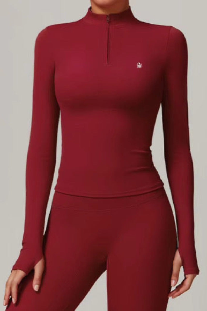 FTL Long Sleeve Yoga Set - Ancora Red