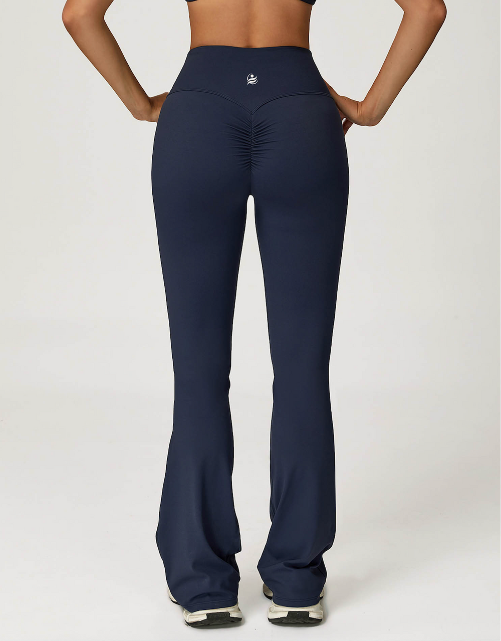 Scrunchy Flare Yoga Pants On the Go - Navy