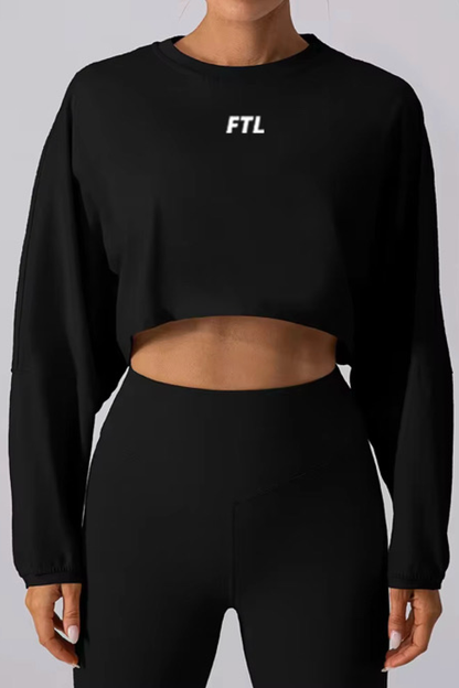 FTL Women's Cropped Long Sleeve - Black