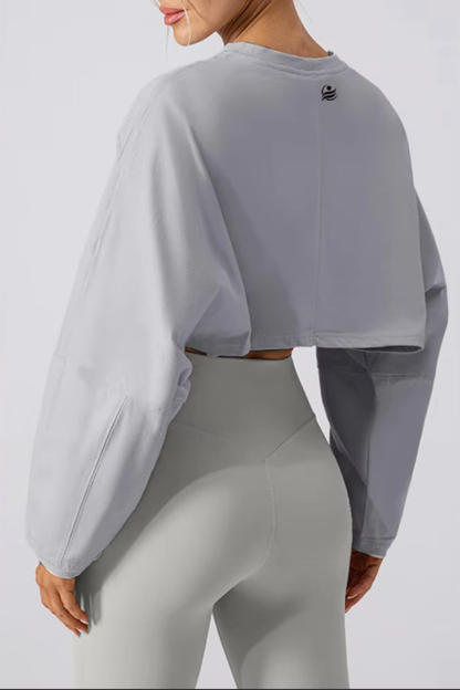 FTL Women's Cropped Long Sleeve - Grey