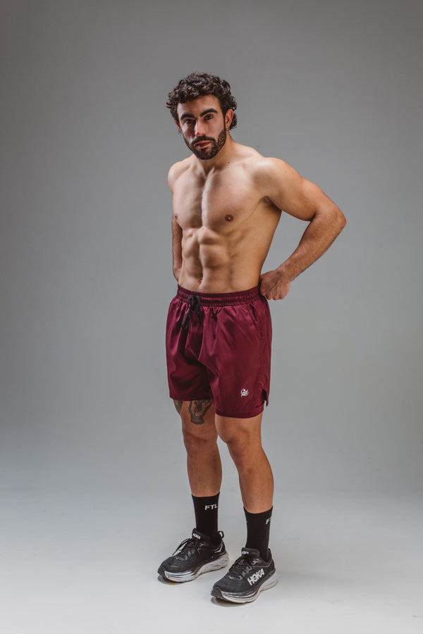 In-Form Shorts - Wine Red