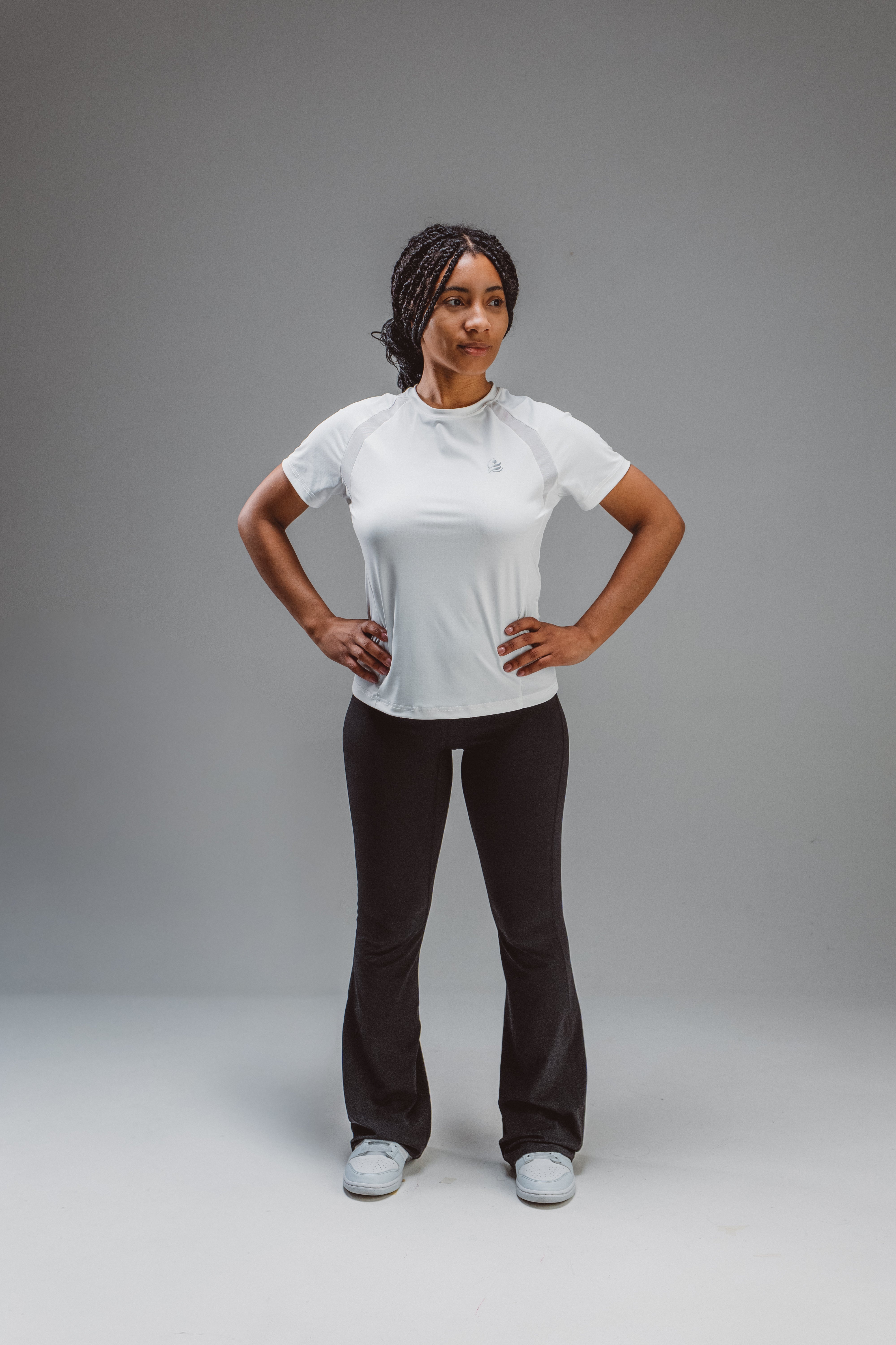 Women’s slim fit quick dry training shirt - White