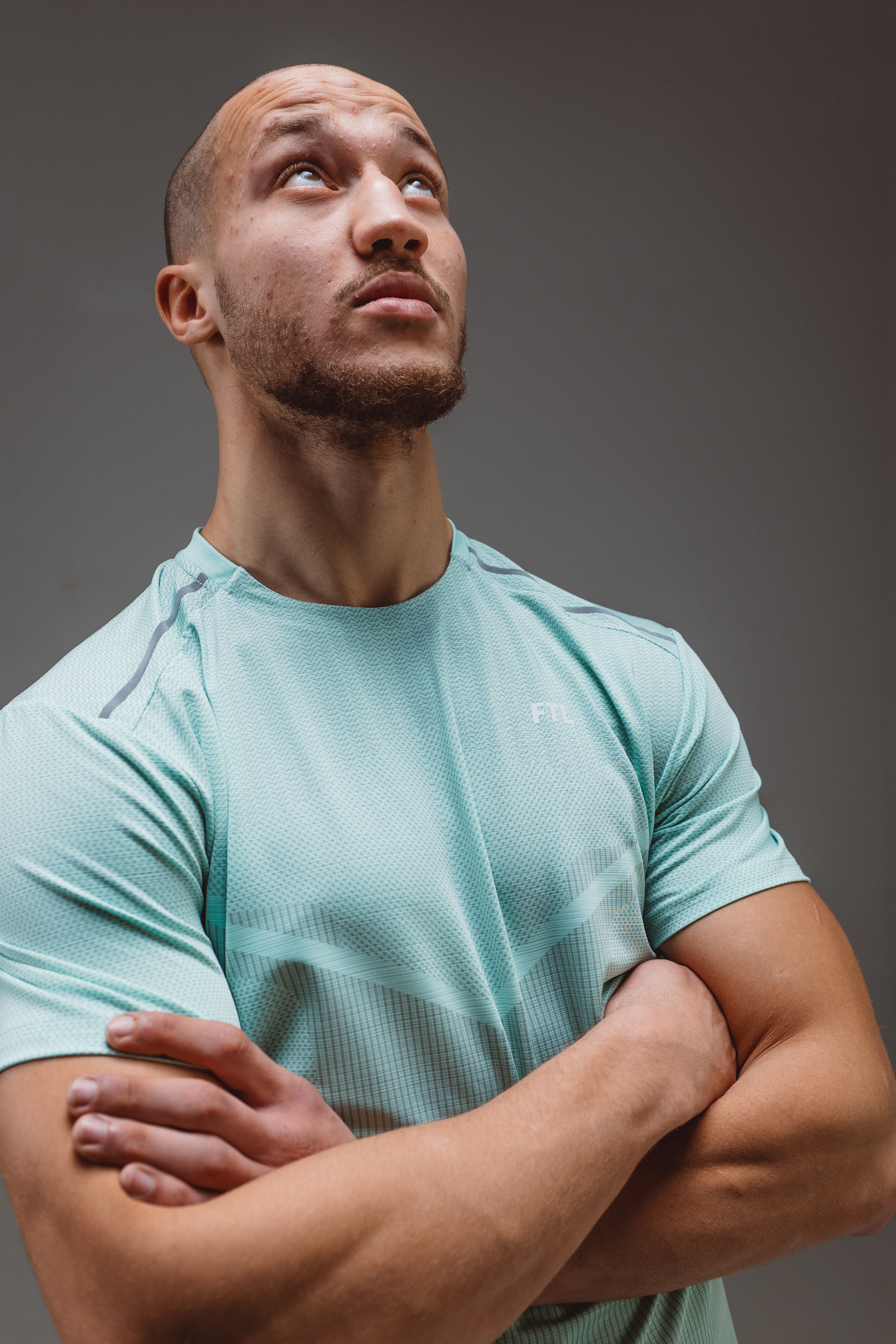 Men’s everyday compression fit t-shirt - Turquoise Blue