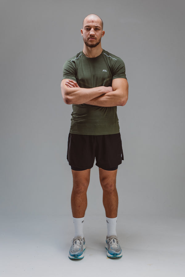 Men’s everyday compression fit t-shirt - Olive Green