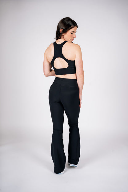 Women’s Athletic Yoga Flare Set - Black