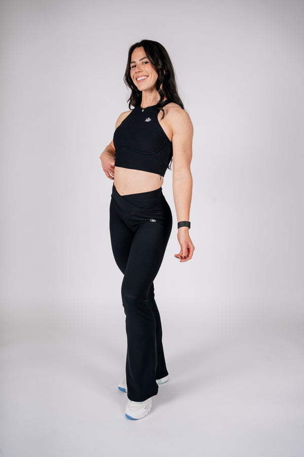 Women’s Athletic Yoga Flare Set - Black