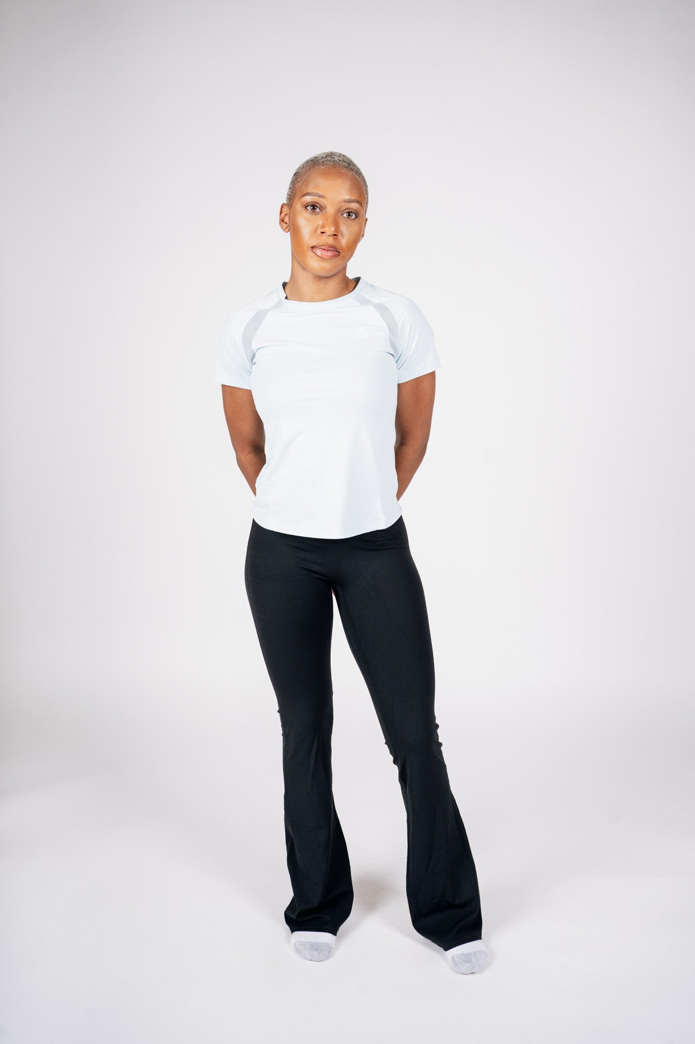 Women’s slim fit quick dry training shirt - Sky Blue