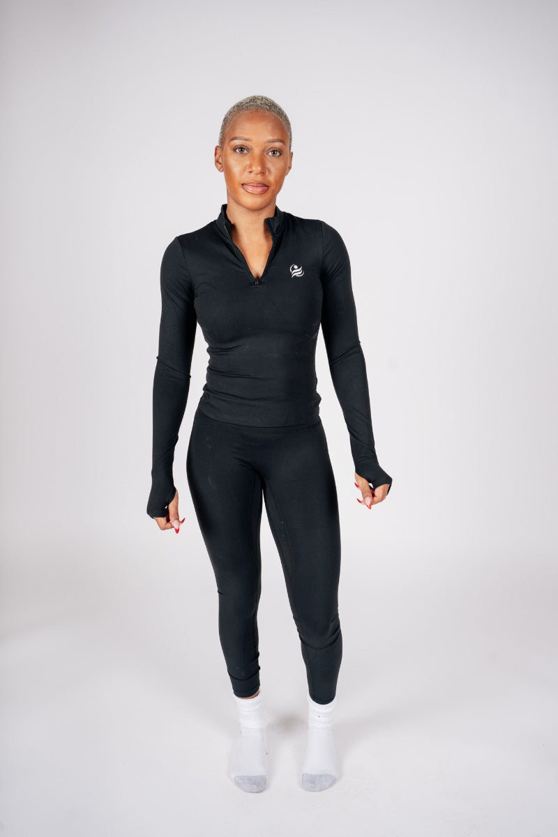 FTL Long Sleeve Yoga Set - Black