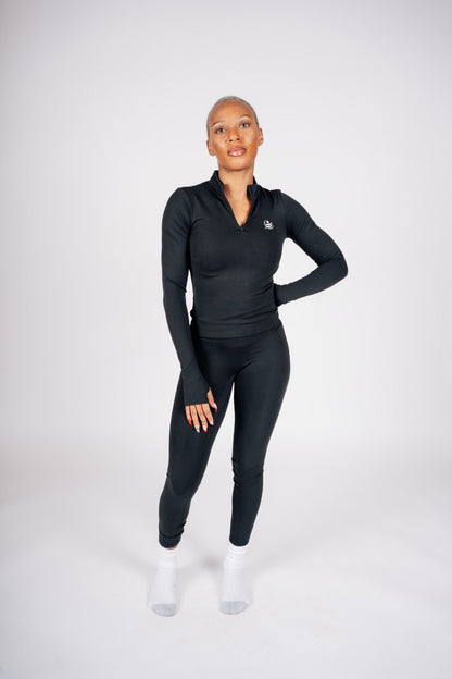 FTL Long Sleeve Yoga Set - Black