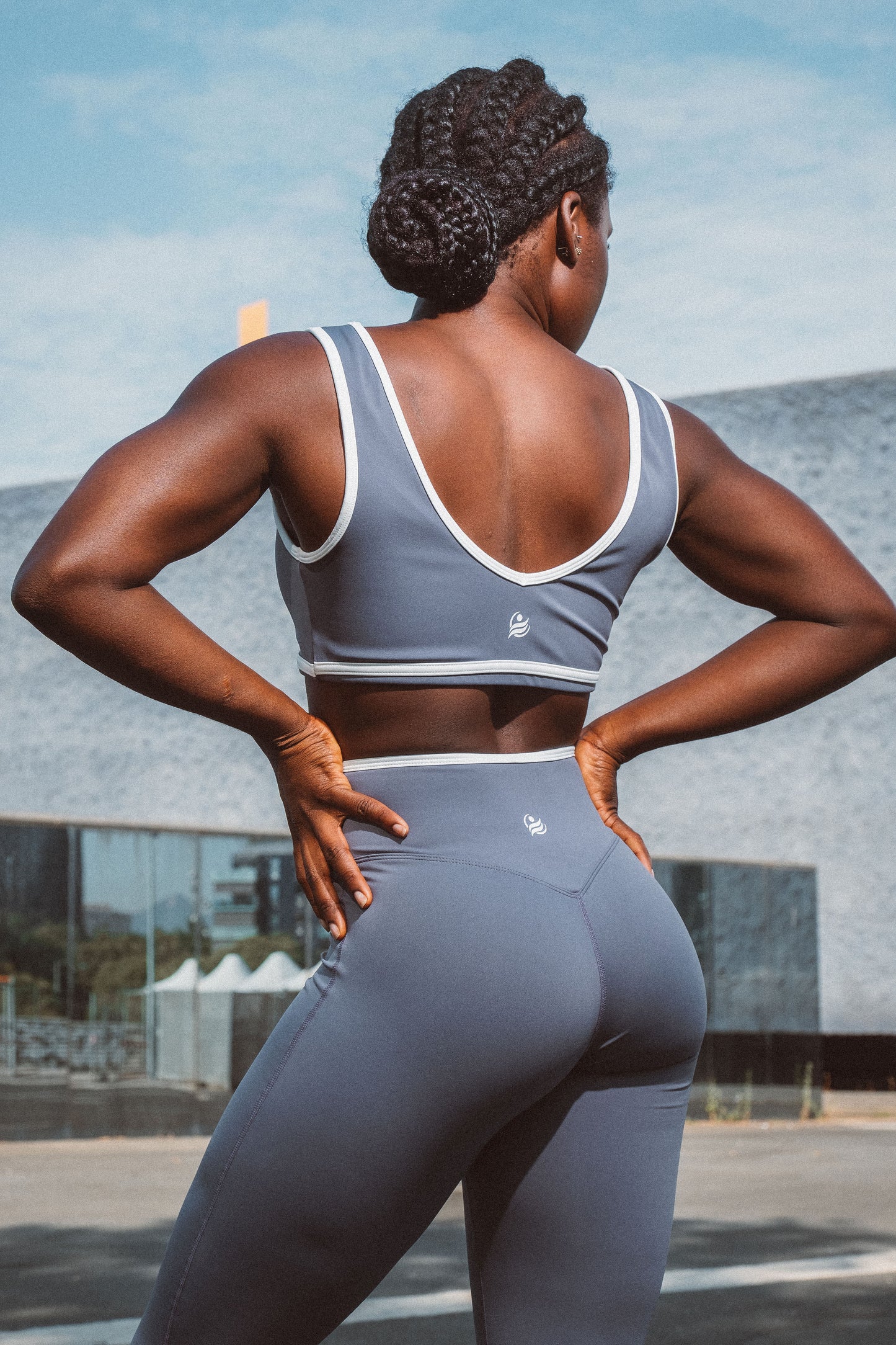 Women's Ignite Pants Set - Gray Blue