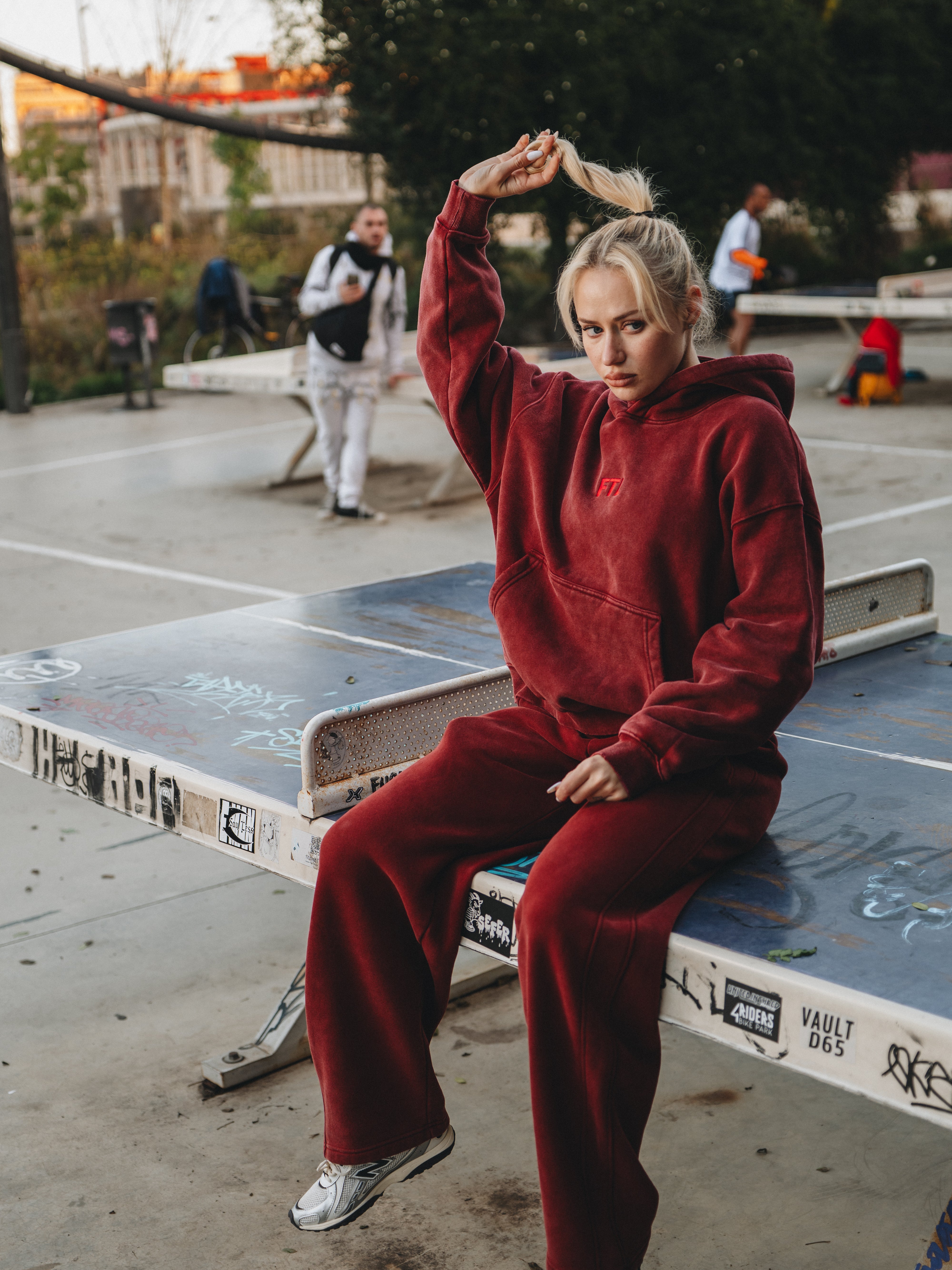 Women's OFF Days Red Sweatsuit