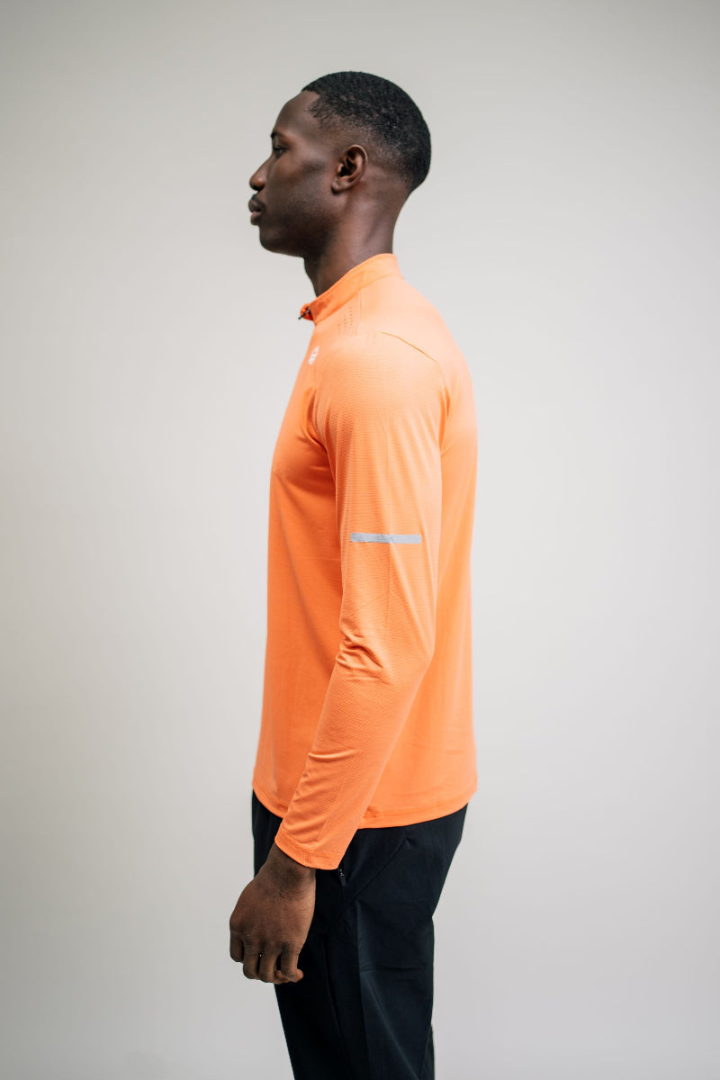 Men’s Quick Dry Quarter-Zip - Orange