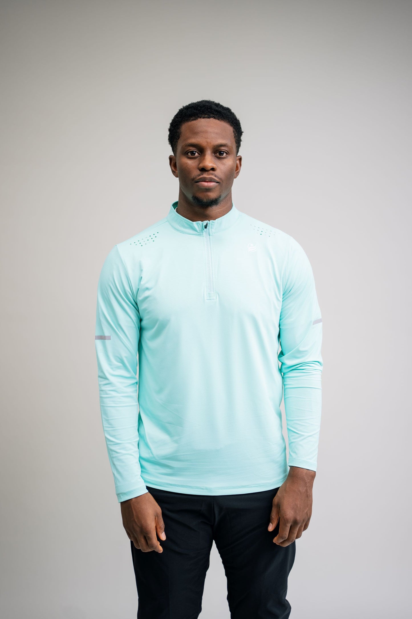 Men’s Quick Dry Quarter-Zip - Turquoise