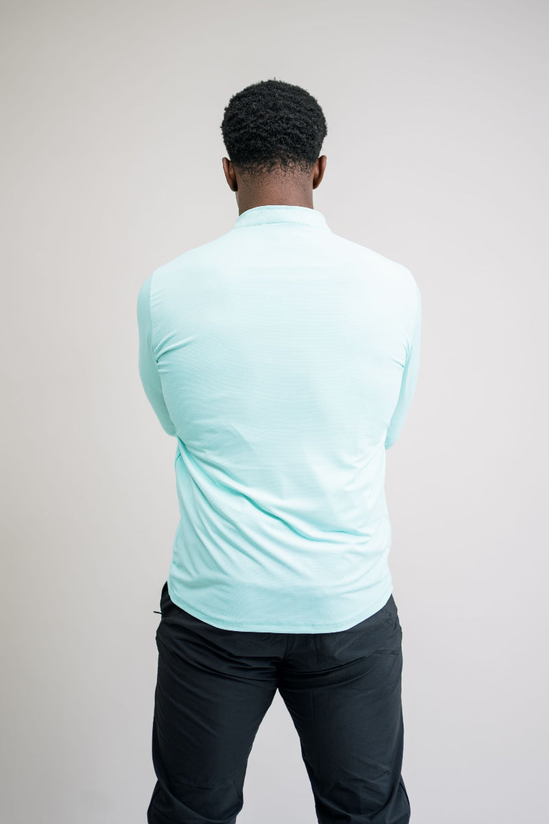 Men’s Quick Dry Quarter-Zip - Turquoise