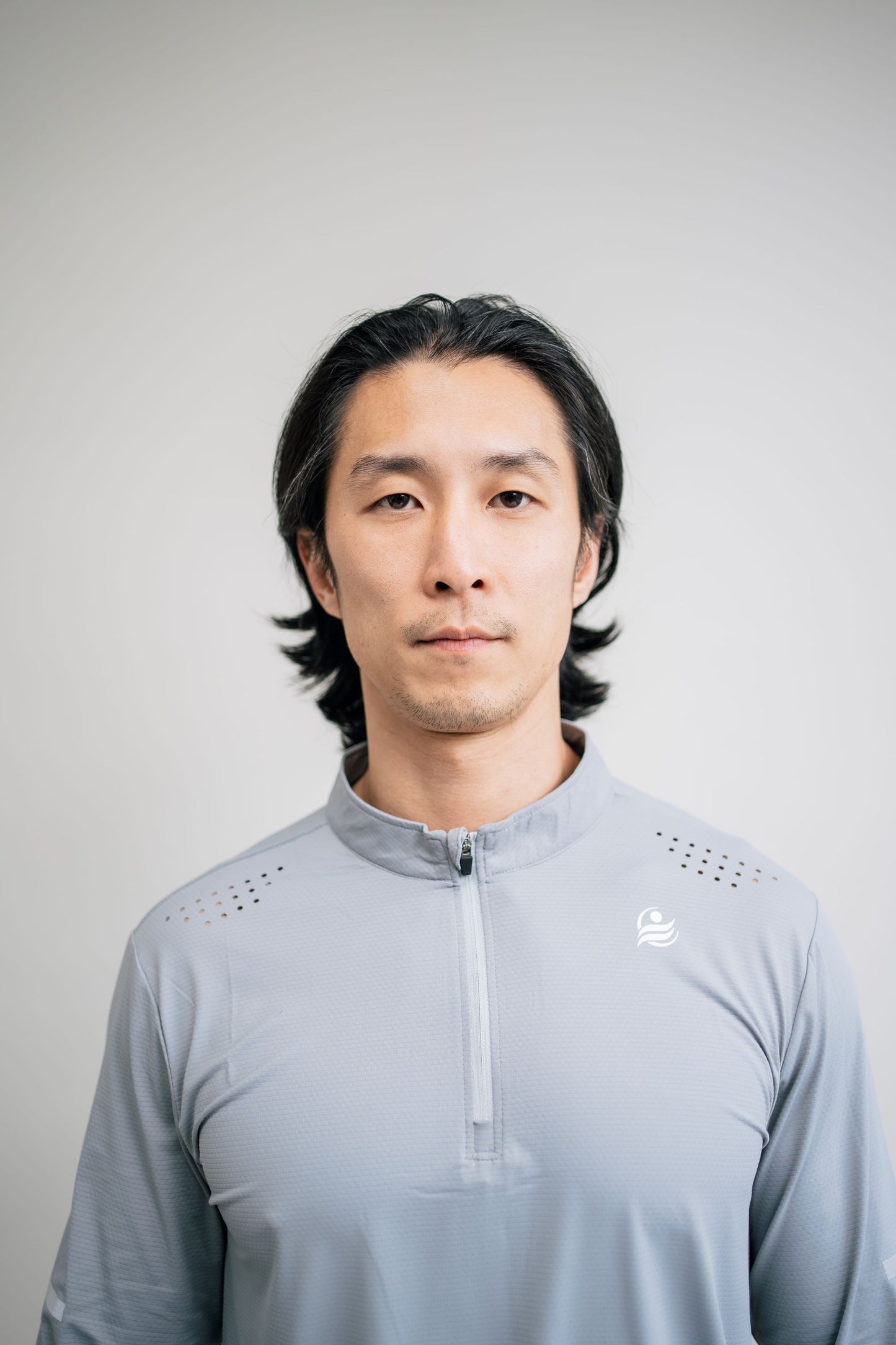 Men’s Quick Dry Quarter-Zip - Light Gray