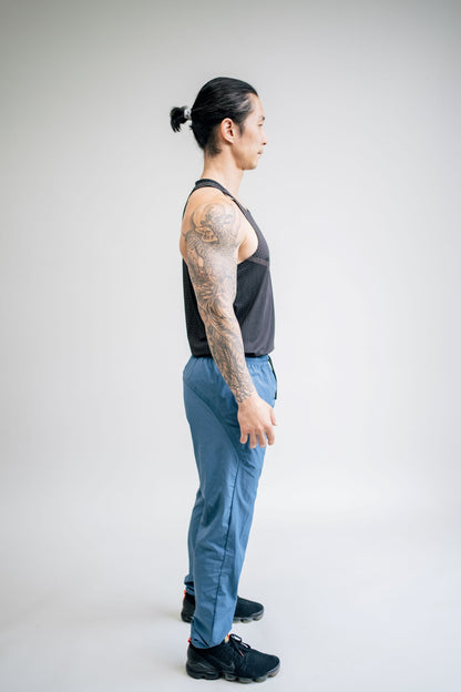 Active Wear Jogger Training Pants - Gray Blue